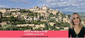 maison de village à la location -   84220  GORDES, surface 38 m2 location maison de village - UBI481807976